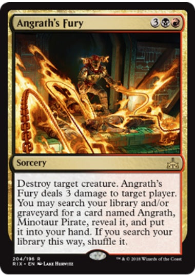(英)アングラスの憤怒 / Angrath's Fury【RIX】 プレインズウォーカーデッキ収録 No.204