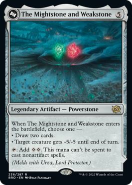 (英)【Foil】マイトストーンとウィークストーン / The Mightstone and Weakstone - プレインズウォーカー、ウルザ / Urza, Planeswalker【BRO】 No.238