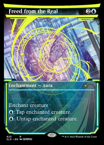 (英)【Neon Ink Foil】現実からの遊離 / Freed from the Real【SLD】 Showcase: Neon Dynasty Neon Ink Foil Edition No.425