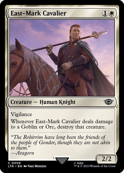 (英)【Foil】東マーク軍団の騎兵 / East-Mark Cavalier【LTR】 No.009