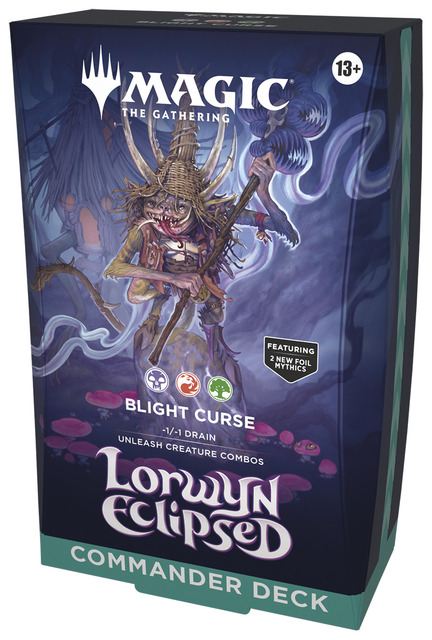 (英)『ローウィンの昏明』統率者デッキ「枯朽の呪い」 /Lorwyn Eclipsed Commander Deck "Blight Curse" 【BOX】 ※発送方法は「ゆうパック」を選択してください。