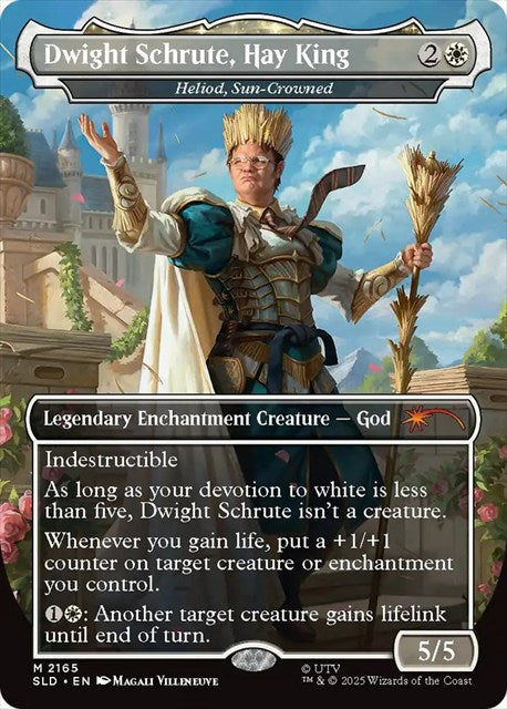 (英)【Foil】Dwight Schrute, Hay King[太陽冠のヘリオッド / Heliod, Sun-Crowned]【SLD】 Secret Lair x The Office: Dwight's Destiny? No.2165