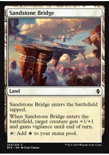 (英)【Foil】砂岩の橋 / Sandstone Bridge【BFZ】 No.243