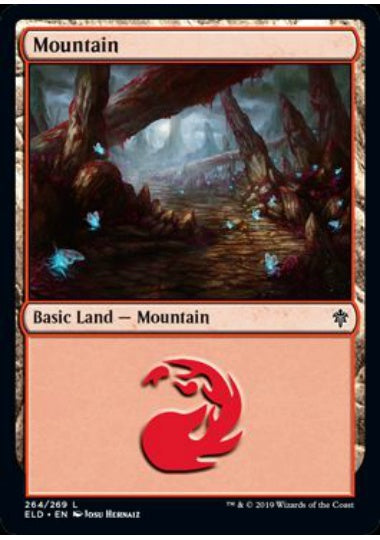 (英)【Foil】山 / Mountain【ELD】 No.264