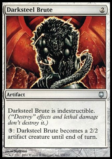 (英)【Foil】ダークスティールの粗暴者像 / Darksteel Brute【DST】 No.108