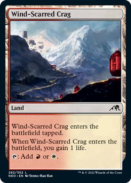 (英)【Foil】風に削られた岩山 / Wind-Scarred Crag【NEO】 No.282