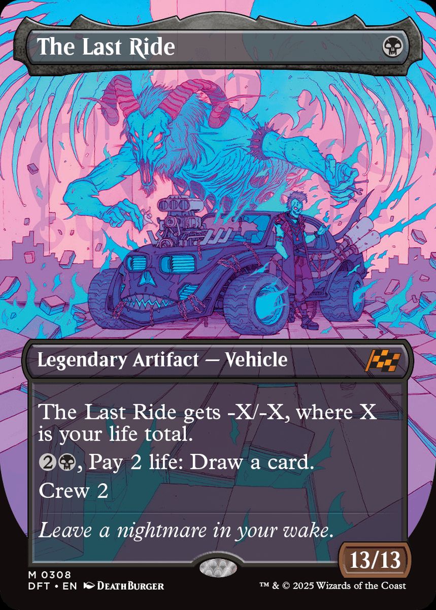 (英)【Foil】死の車 / The Last Ride ★ボーダーレス★(最大出力) 【DFT】 No.308