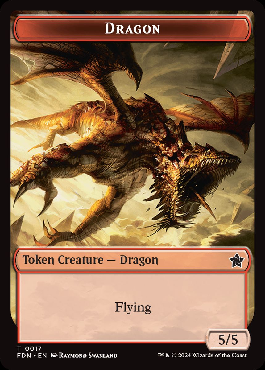 (英)ドラゴントークン / Dragon Token No.017 - 猫・ビーストトークン / Cat Beast Token【FDN-TOKEN】 Starter Collection収録 No.028