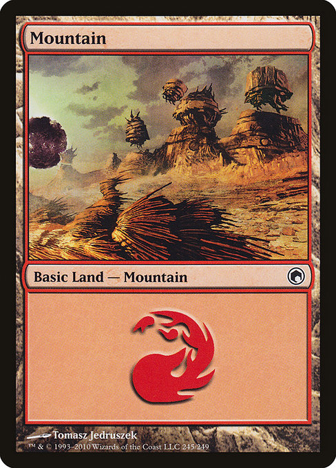 (英)【Foil】山 / Mountain【SOM】 No.245