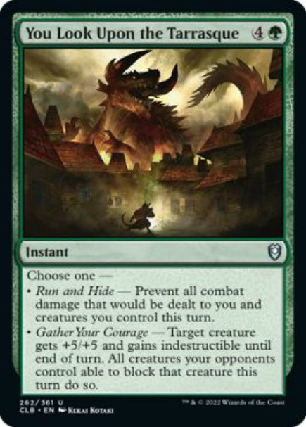 (英)【Foil】君はタラスクを見ている / You Look Upon the Tarrasque【CLB】 No.262