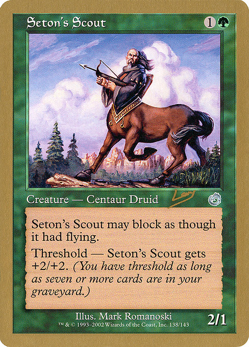 (英)シートンの斥候 / Seton's Scout【WC02】 World Championship Decks 2002 Raphael Levy 金枠 No.060