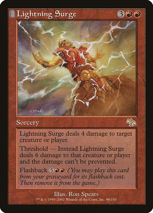 (英)【Foil】稲妻の波動 / Lightning Surge【JUD】 No.096