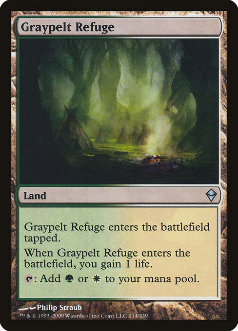 (英)【Foil】灰色革の隠れ家 / Graypelt Refuge【ZEN】 No.214