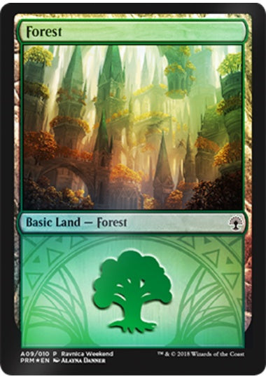 (英)【Foil】森 / Forest【PRM】ラヴニカ・ウィークエンドプロモ セレズニア No.086
