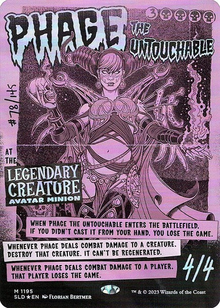 (英)【Foil】触れられざる者フェイジ / Phage the Untouchable【SLD】Legendary Flyers (Not That Kind) No.1195