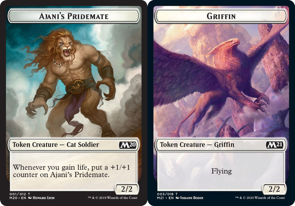 (英)アジャニの群れ仲間トークン / Ajani's Pridemate Token No.M20-001 - グリフィントークン / Griffin Token【SLD-C23-02】 Angels: They're Just Like Us but Cooler and with Wings No.M21-003