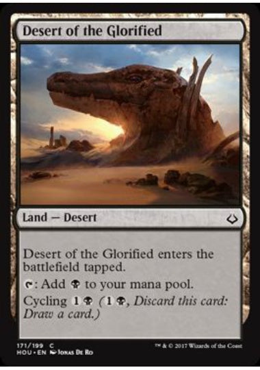(英)【Foil】栄光の砂漠 / Desert of the Glorified【HOU】 No.171