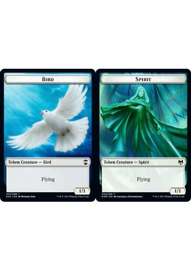 (英)鳥トークン / Bird Token No.001 - スピリットトークン / Spirit Token【KHC-TOKEN】 No.004