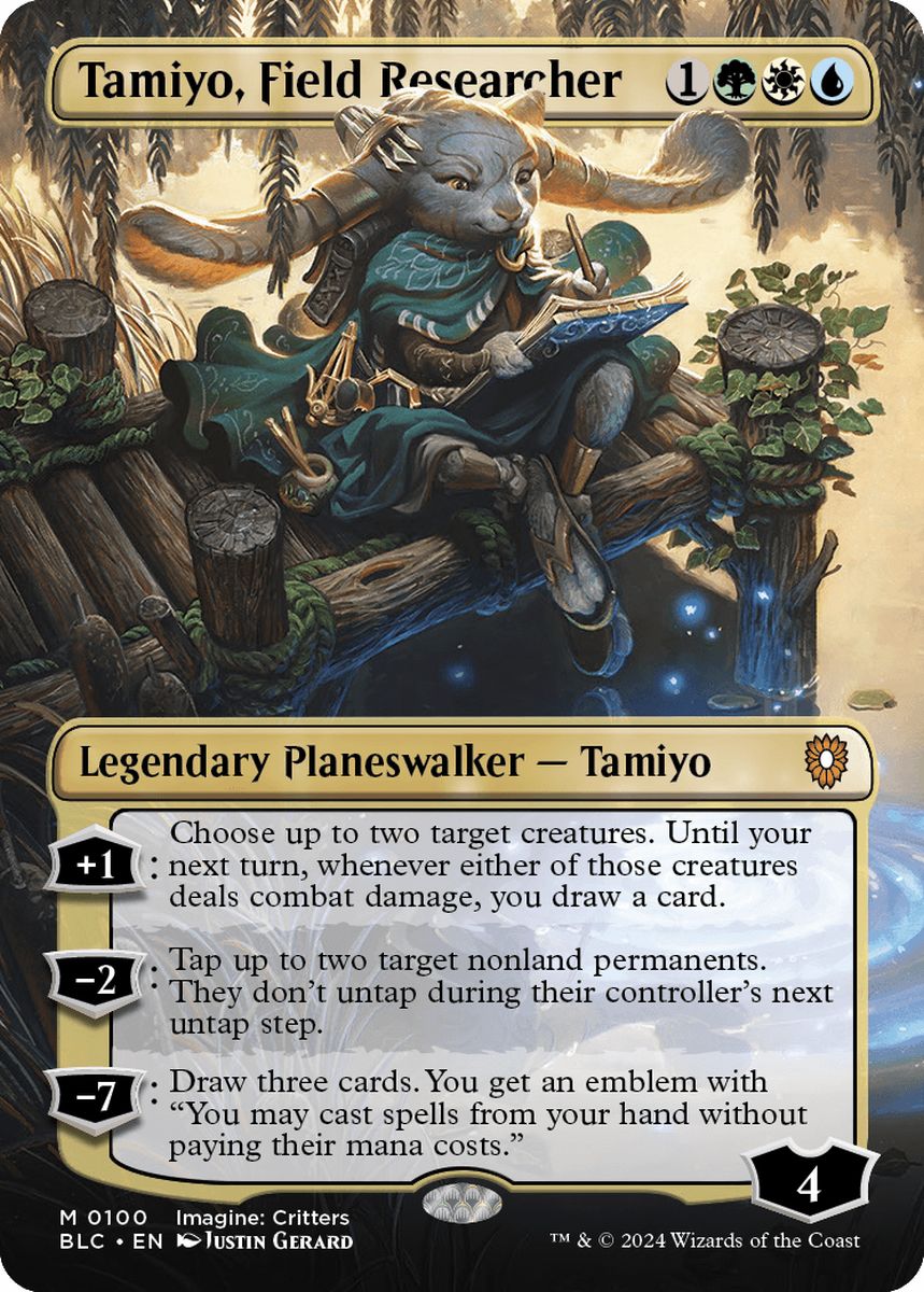 (英)【Foil】実地研究者、タミヨウ / Tamiyo, Field Researcher ★ボーダーレス★(イマジン：勇敢なる生き物たち) 【BLC】 No.100