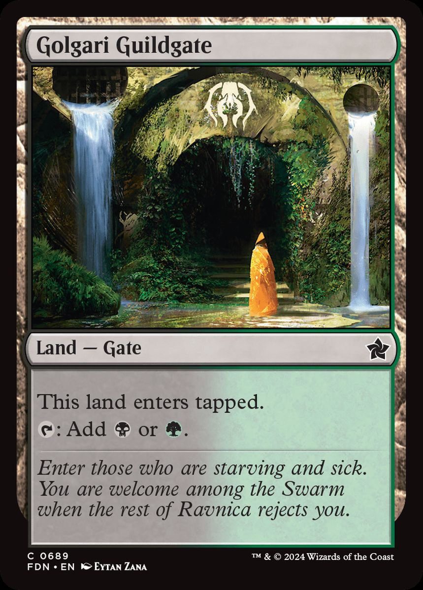 (英)ゴルガリのギルド門 / Golgari Guildgate【FDN】 Starter Collection収録 No.689