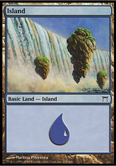 (英)【Foil】島 / Island【CHK】 No.291