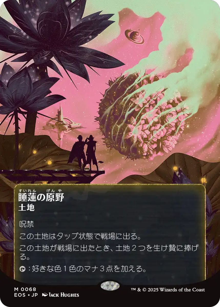(日)睡蓮の原野 / Lotus Field ★ボーダーレス★(「星景ポスター」) 【EOS】 No.068
