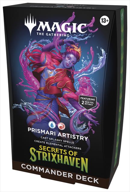 (英)『ストリクスヘイヴンの秘密』統率者デッキ「プリズマリの技巧」 / Commander Deck  -Prismari Artistry -  【BOX】 ※発送方法は「ゆうパック」を選択してください。