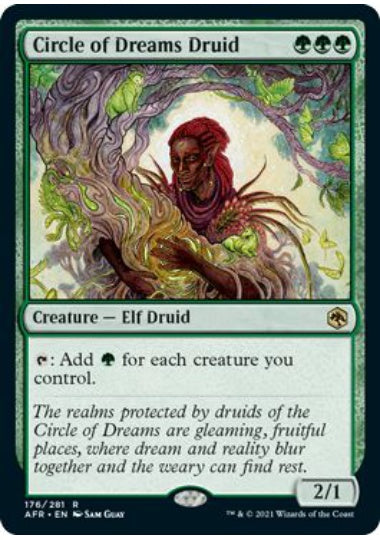 (英)夢の円環のドルイド / Circle of Dreams Druid【AFR】 No.176