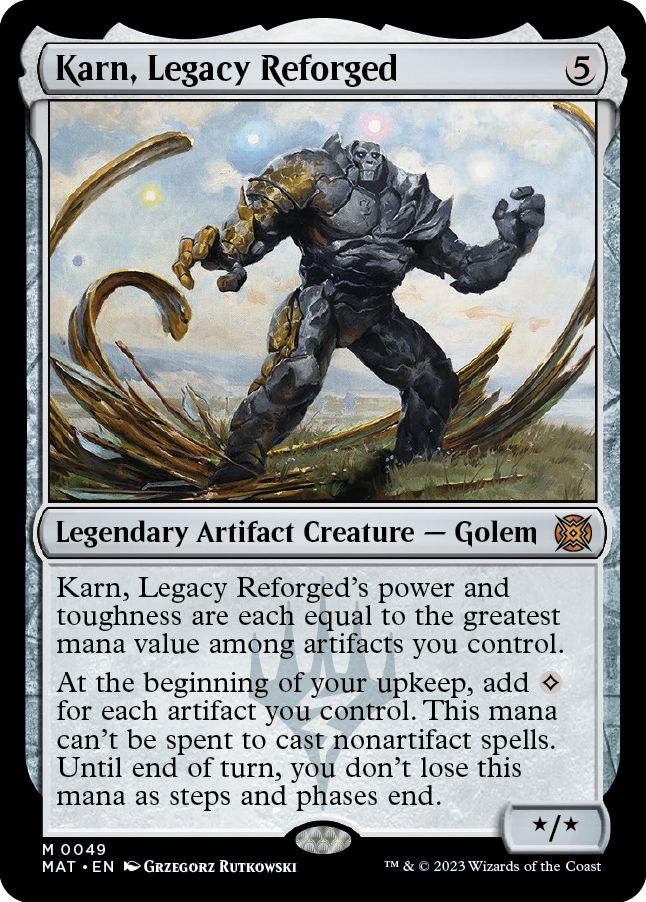 (英)【Foil】再鍛されたレガシー、カーン / Karn, Legacy Reforged【MAT】 No.049