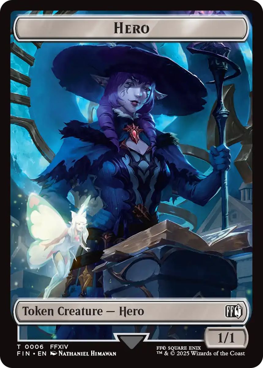(英)英雄トークン / Hero Token No.006 - ウィザードトークン / Wizard Token【FIC-TOKEN】 No.015