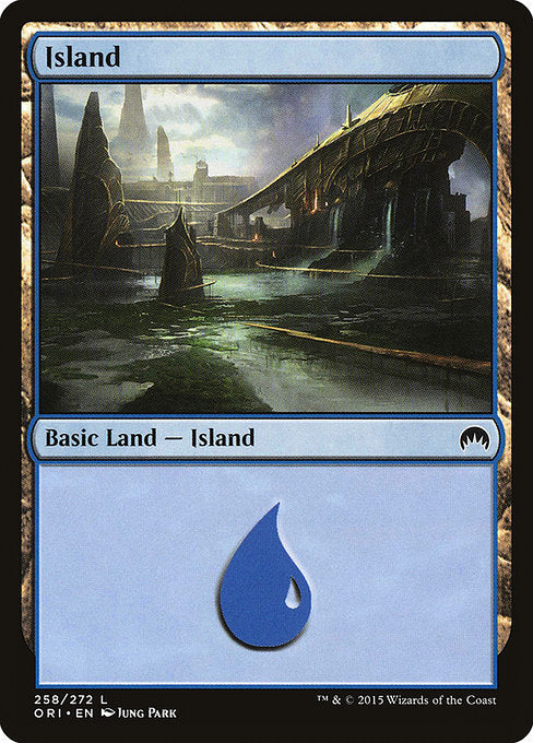 (英)【Foil】島 / Island【ORI】 No.258