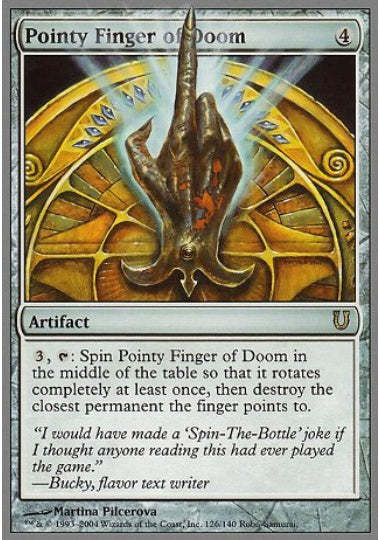 (英)【Foil】Pointy Finger of Doom 【UNH】 No.126