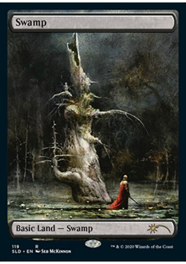 (英)【Foil】沼 / Swamp【SLD】Artist Series: Seb McKinnon No.119