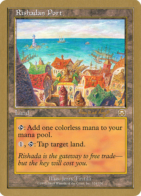 (英)リシャーダの港 / Rishadan Port【WC01】 World Championship Decks 2001 Tom van de Logt 金枠 No.079