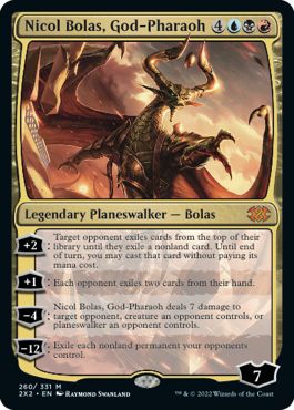 (英)王神、ニコル・ボーラス / Nicol Bolas, God-Pharaoh【2X2】 No.260