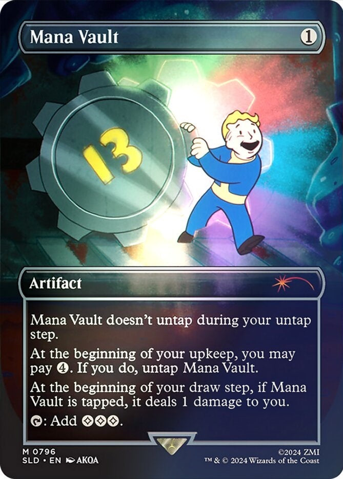 (英)【Foil】魔力の櫃 / Mana Vault【SLD】Secret Lair x Fallout No.796