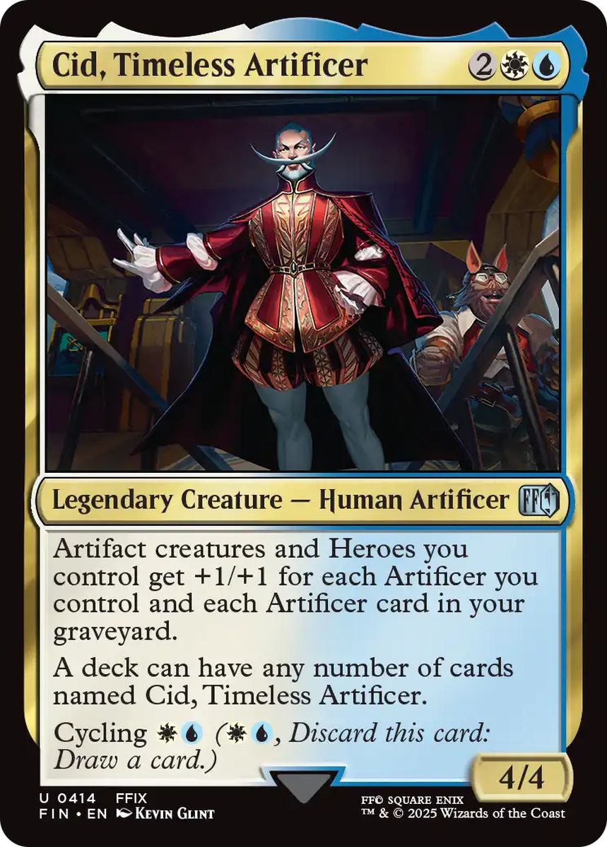 (英)【Foil】独創的な革新者、シド / Cid, Timeless Artificer【FIN】 No.414