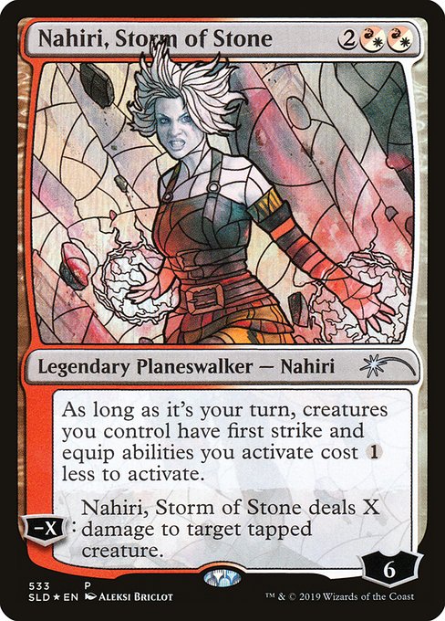 (英)【Foil】石の嵐、ナヒリ / Nahiri, Storm of Stone【SLD】Stained-Glass Planeswalkers No.533