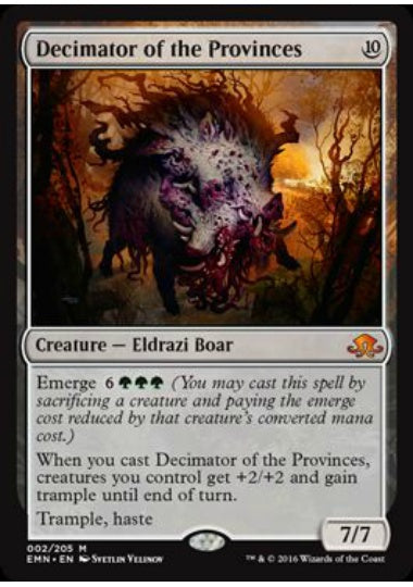 (英)【Foil】州民を滅ぼすもの / Decimator of the Provinces【EMN】 No.002