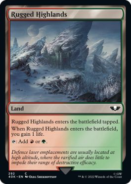 (英)【Surge-Foil】岩だらけの高地 / Rugged Highlands【40K】 No.292