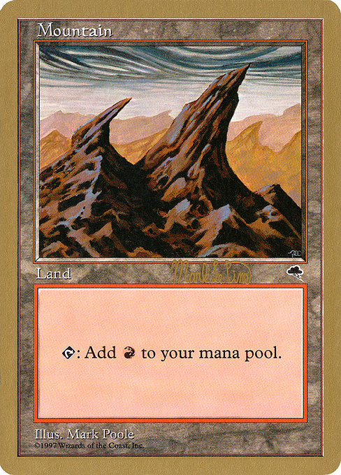 (英)山 / Mountain【WC99】 World Championship Decks 1999 Mark Le Pine 金枠 No.096