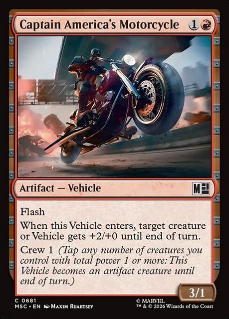 (英)【Foil】キャプテン・アメリカのバイク / Captain America's Motorcycle【MSC】 No.681