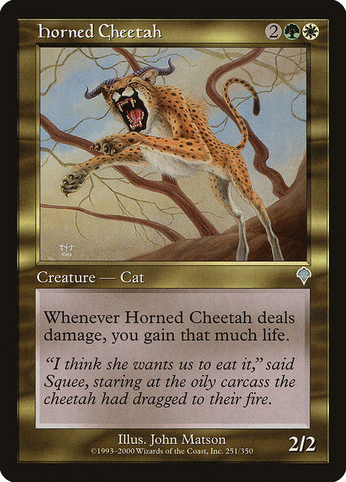 (英)【Foil】有角チータ / Horned Cheetah【INV】 No.251