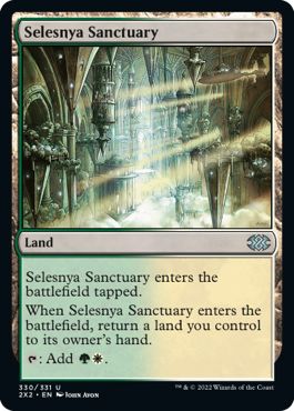(英)【Foil】セレズニアの聖域 / Selesnya Sanctuary【2X2】 No.330