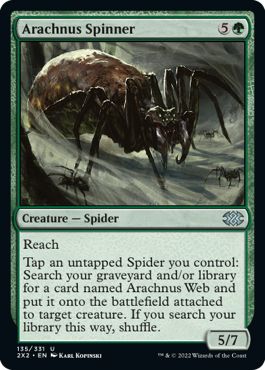 (英)【Foil】アラクナスの紡ぎ手 / Arachnus Spinner【2X2】 No.135