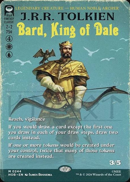 (英)【Foil】谷間の国の王、バルド / Bard, King of Dale ★ショーケース枠★(「ブックカバー・カード」) 【HOB】 No.244
