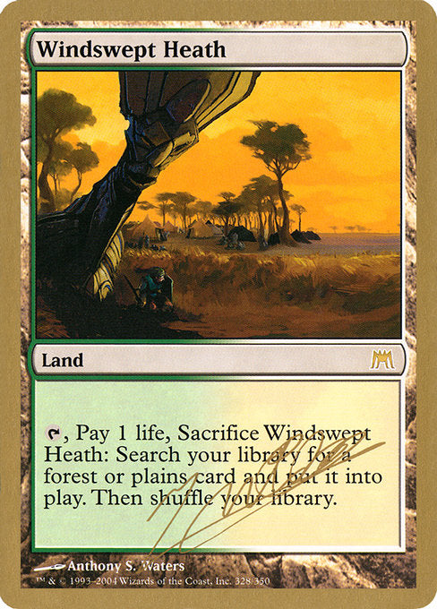 (英)吹きさらしの荒野 / Windswept Heath【WC04】 World Championship Decks 2004 Julien Nuijten 金枠 No.081