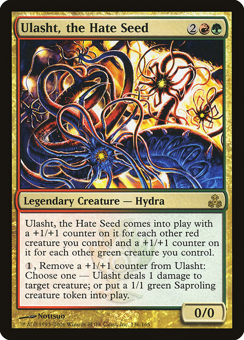 (英)【Foil】憎悪の種、ウラシュト / Ulasht, the Hate Seed【GPT】 No.136