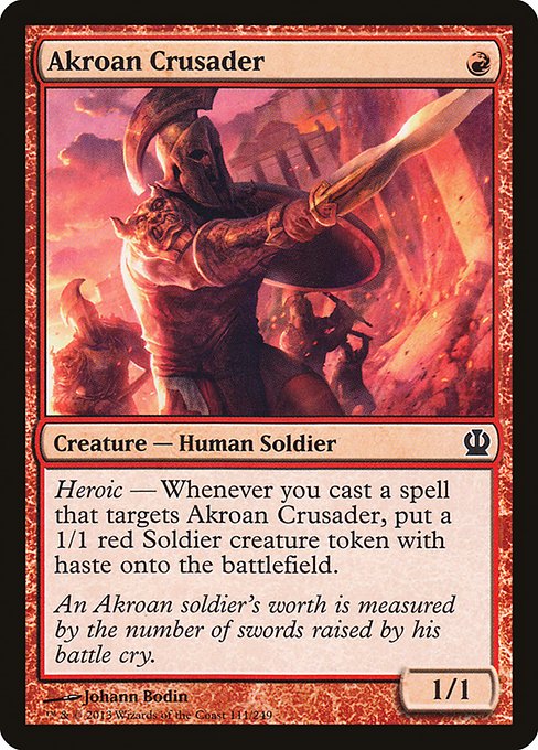 (英)アクロスの十字軍 / Akroan Crusader【THS】 No.111