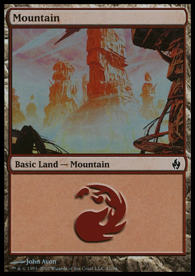 (英)【Foil】山 / Mountain【FAL】 No.031
